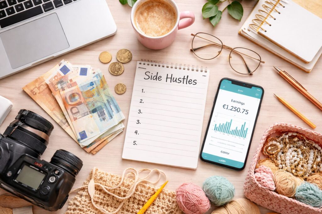 5 side hustles om extra inkomen te genereren naast je baan